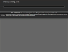 Tablet Screenshot of indexgaming.com